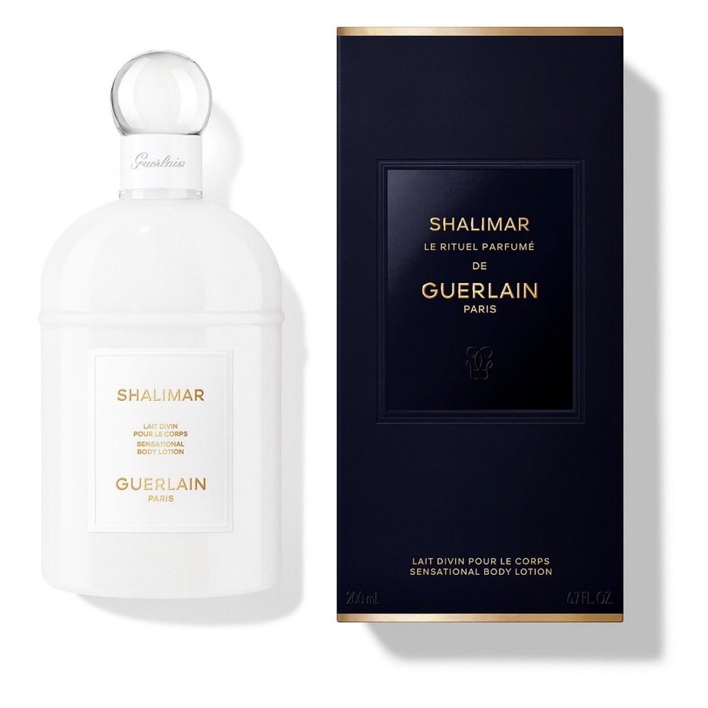 Guerlain Shalimar Sensational Body Lotion in White and Gold